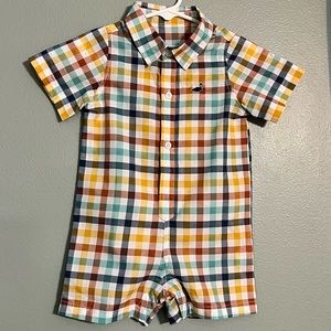 NWOT Properly Tied Woven Onepiece 3/6 month